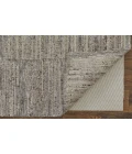 Feizy Navaro Scandinavian Abstract, Gray/Ivory/Taupe, 2'-6" x 10' Runner