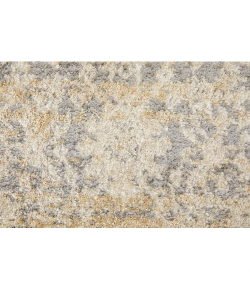 Feizy Camellia Casual Floral & Botanical, Gray/Ivory, 4'-3" x 6'-3" Accent Rug