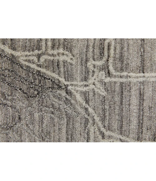 Feizy Whitton Industrial Abstract, Gray/Tan/Ivory, 2' x 3' Area Rug