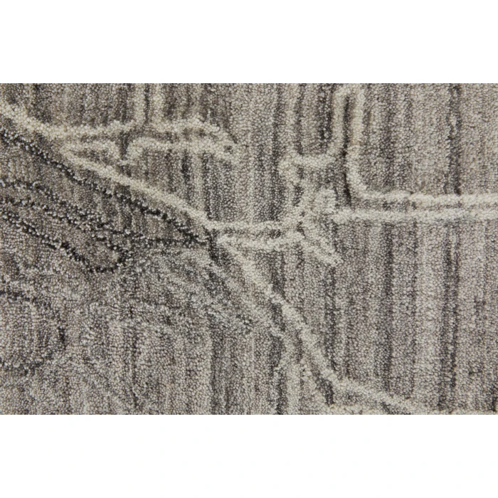 Feizy Whitton Industrial Abstract, Gray/Tan/Ivory, 9' x 12' Area Rug