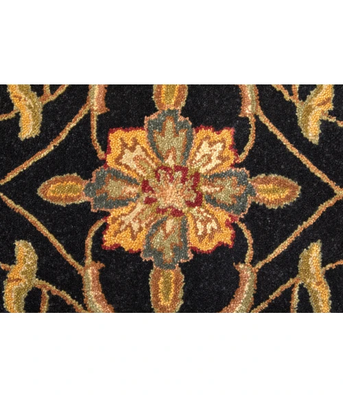 Feizy Wagner Classic Oriental, Black/Gold/Tan, 5' x 8' Area Rug