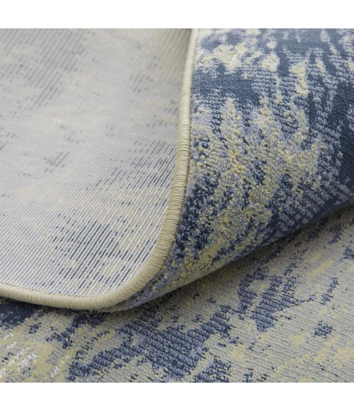 Feizy Clio Casual Abstract, Blue/Green/Ivory, 2'-9" x 7'-10" RUNNER Runner