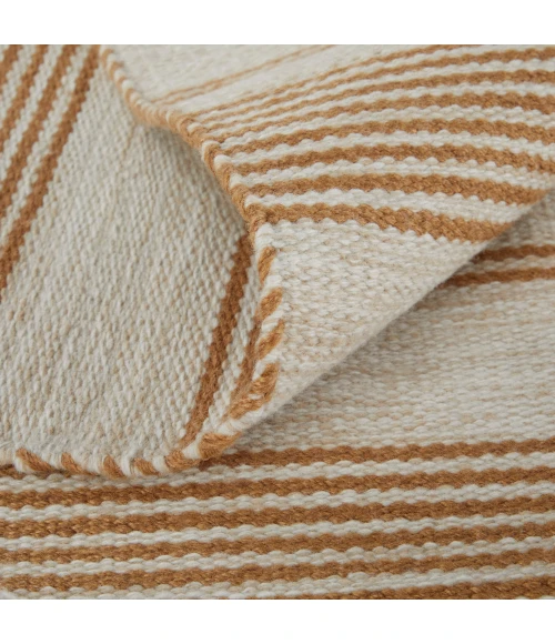Feizy Duprine Casual Stripes, Ivory/Taupe/Brown, 8' x 11' Area Rug