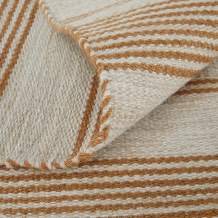 Feizy Duprine Casual Stripes, Ivory/Taupe/Brown, 10' x 14' Area Rug