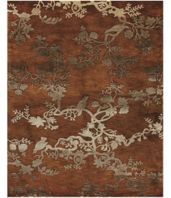 Feizy Bodhi Brown/Orange/Silver 5046033F 8ft.6in. x 11ft.6in. Rect. Rug
