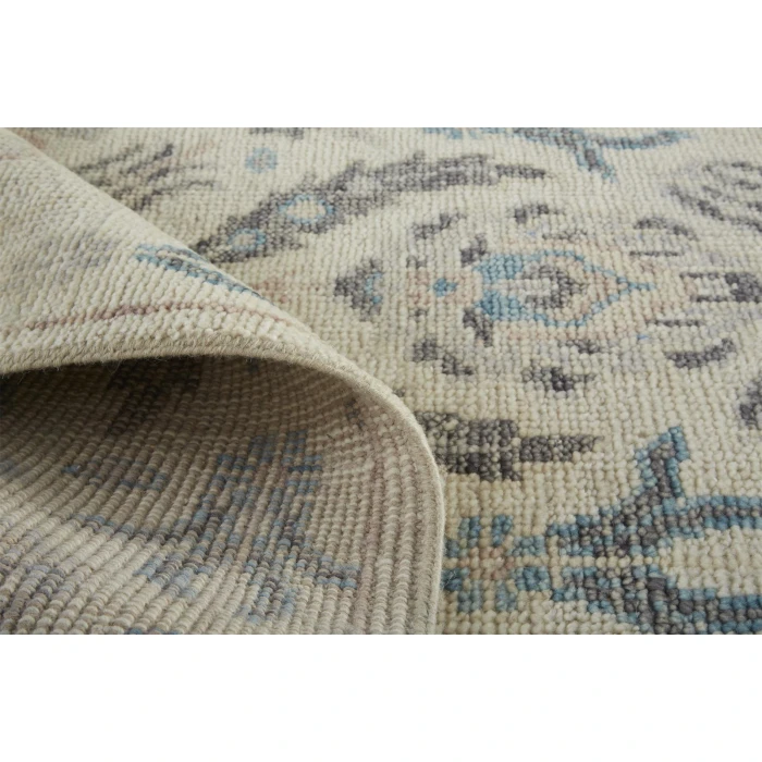 Feizy Beall Luxury Wool Rug, Arts and Crafts, Beige, 9ft - 6in x 13ft - 6in Area Rug