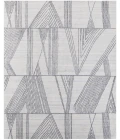 Feizy Whitton Industrial Abstract, Ivory/Black, 8' x 10' Area Rug