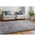 Feizy Stoneleigh Luxury & Glam Solid, Gray/Silver, 9' x 12' Area Rug