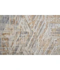 Feizy Laina Casual Abstract, Tan/Ivory/Gray, 3' x 10' Runner