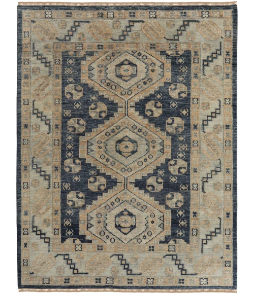 Feizy Fillmore Classic Diamond, Blue/Ivory, 2' x 3' Accent Rug