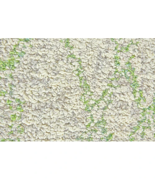 Feizy Morisco Casual Geometric, Ivory/Green, 8' x 11' Area Rug