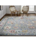 Feizy Karina Persian, Blue/Gray/Red, 12' x 15' Area Rug
