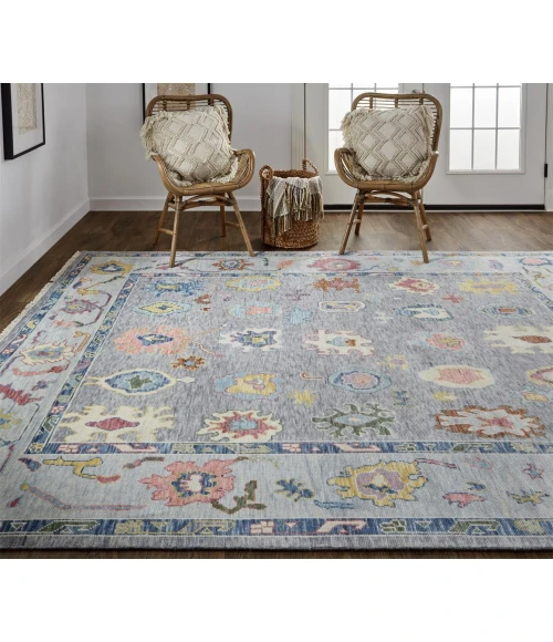 Feizy Karina Persian, Blue/Gray/Red, 12' x 15' Area Rug