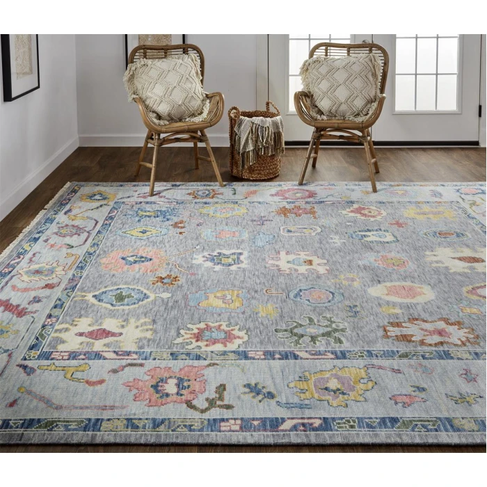 Feizy Karina Persian, Blue/Gray/Red, 12' x 15' Area Rug