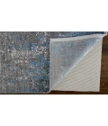 Feizy Cadiz Casual Abstract, Blue/Gray/Silver, 3'-1" x 10' Runner