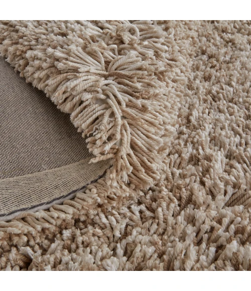 Feizy Stoneleigh Luxury & Glam Solid, Tan/Ivory, 10' x 14' Area Rug