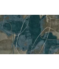 Feizy Anya Industrial Abstract, Blue/Gray/Ivory, 12' x 15' Area Rug