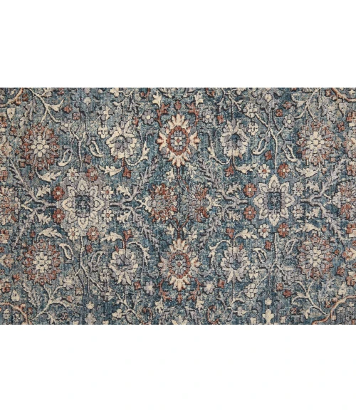 Feizy Marquette Vintage Oriental, Blue/Red, 2'-8" x 8' Runner