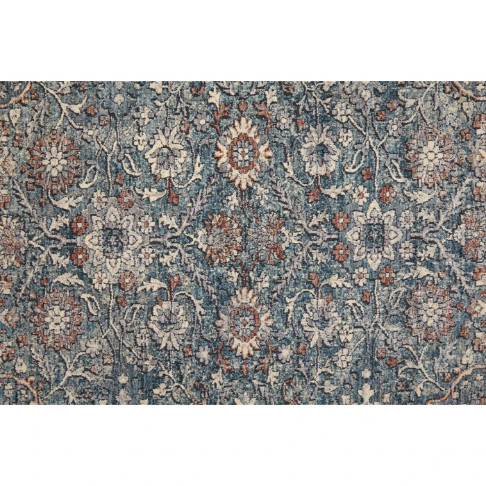 Feizy Marquette Vintage Oriental, Blue/Red, 2'-8" x 8' Runner