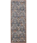 Feizy Kaia Casual Floral & Botanical, Blue/Orange/Ivory, 2'-6" x 10' Runner