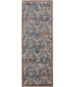 Feizy Kaia 39HRF NAVY/BLUE Area Rug 2 ft. 6 in. X 10 ft. Runner