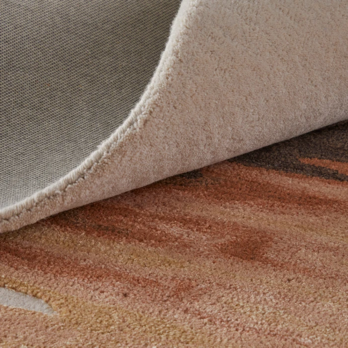 Feizy Anya Industrial Abstract, Red/Brown/Orange, 9' x 12' Area Rug