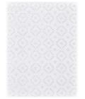 Feizy Saphir Mira WHITE/WHITE 6803491F 9 ft. 8 in. X 12 ft. 7 in. Rectangle Rug