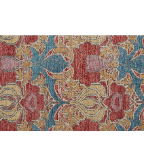 Feizy Beall Luxe Wool Arts and Crafts Rug, Swedish Blue, 11ft - 6in x 15ft Area Rug