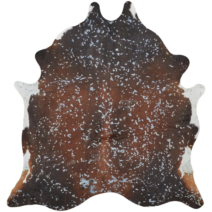 Feizy Ellyse Cabin & Lodge Animal Print, Blue/Brown, Large Shaped Rug