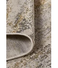 Feizy Aura Industrial Abstract, Gold/Gray/Ivory, 12' x 15' Area Rug
