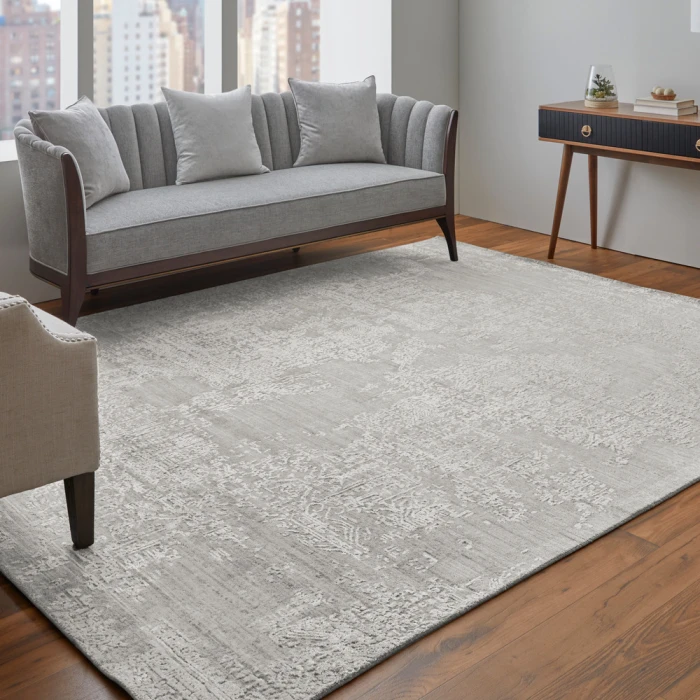 Feizy Eastfield Casual Abstract, Ivory, 2'-6" x 8' Runner