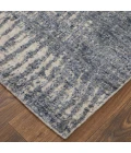 Feizy Eastfield Casual Abstract, Blue/Ivory/Gray, 2' x 3' Area Rug