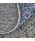 Feizy Astra Industrial Abstract, Ivory/Blue, 12' x 15' Area Rug