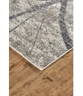 Feizy Kano Industrial Abstract, Taupe/Gray/Ivory, 8'-9" x 8'-9" Round Rug