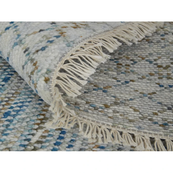 Feizy Branson Casual Solid, Blue/Ivory/Brown, 2' x 3' Accent Rug