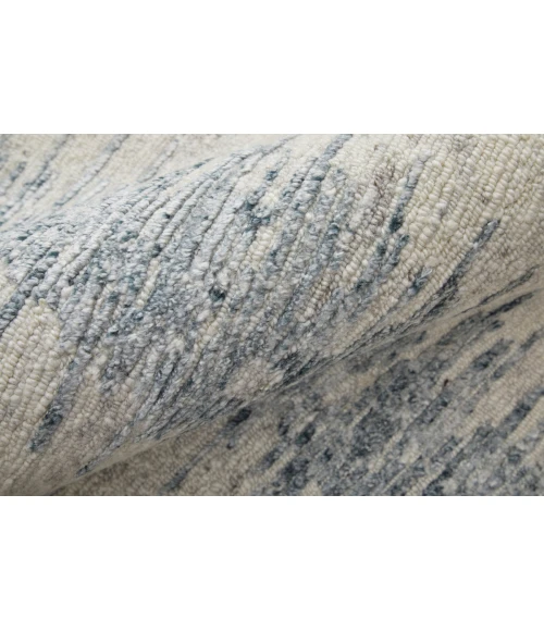 Feizy Brighton Industrial Abstract, Ivory/Blue/Gray, 8'-6" x 11'-6" Area Rug