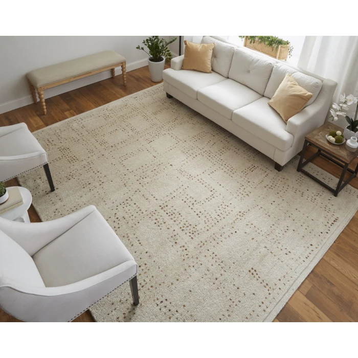 Feizy Truxel Tan/Brown T26T6040 2ft.6in. x 10ft. Rect. Rug