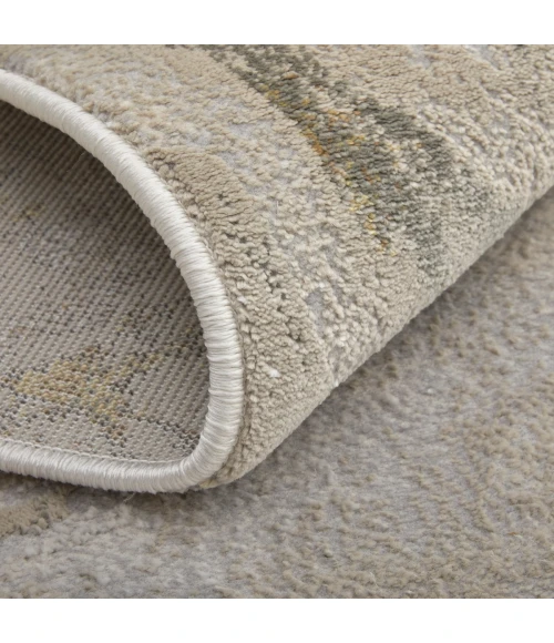 Feizy Waldor Casual Watercolor, Gold/Ivory/Gray, 6'-7" x 9'-6" Area Rug