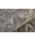 Feizy Prasad Casual Watercolor, Gray/Ivory/Silver, 8' x 11' Area Rug
