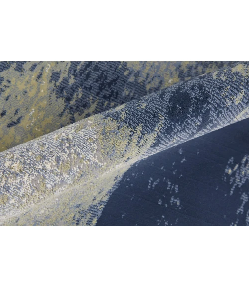 Feizy Clio Casual Abstract, Blue/Green/Ivory, 2'-9" x 7'-10" RUNNER Runner