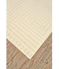 Feizy Channels Global Geometric, Ivory, 9'-6" x 13'-6" Area Rug
