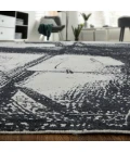 Feizy Coda Industrial Abstract, Black/White, 5' x 8' Area Rug