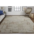Feizy Sutton Tan/Orange T05T6003 9ft.6in. x 13ft.6in. Rect. Rug