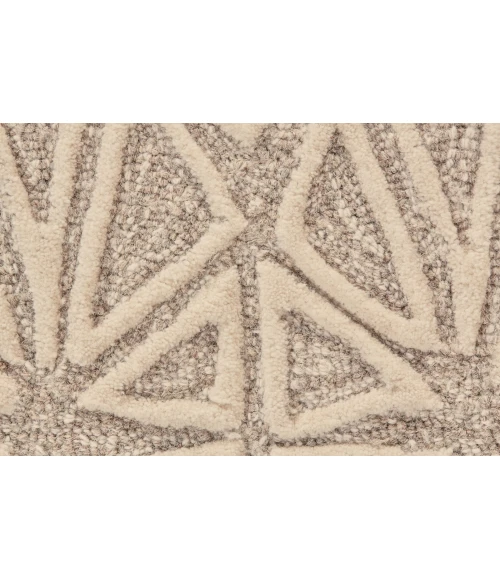 Feizy Enzo Global Geometric, Tan/Ivory, 9'-6" x 13'-6" Area Rug