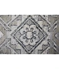 Feizy Macklaine Bohemian & Eclectic Distressed, Ivory/Silver/Black, 12' x 15' Area Rug