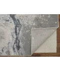 Feizy Astra Industrial Abstract, Gray/Ivory, 2'-10" x 7'-10" Runner