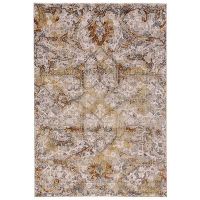 Feizy Cannes Gray/Yellow/Ivory 6723685F 10 ft. X 13 ft. 2 in. Rect. Rug