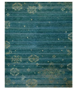 Feizy Qing 6064F TEAL Area Rug 2 ft. X 3 ft. Rectangle