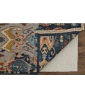 Feizy Leylan Bohemian & Eclectic Ikat, Blue/Gray/Tan, 11'-6" x 15' Area Rug