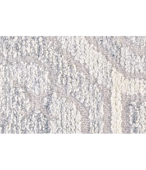 Feizy Asher Industrial Distressed, Gray/Ivory/Taupe, 9' x 12' Area Rug
